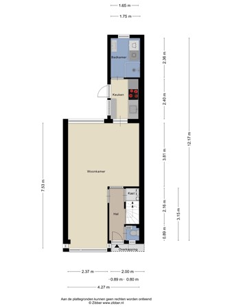 Floorplan - Frieswijkstraat 1, 7416 XP Deventer